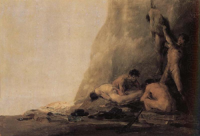 Francisco Goya Cannibals preparing their victims